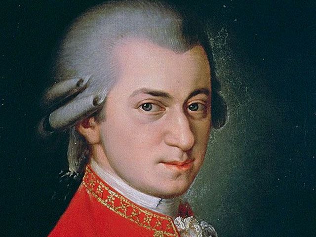 Listening to composer Mozart’s