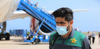 Pakistan team reached Barbados for T 20 and Test Series.