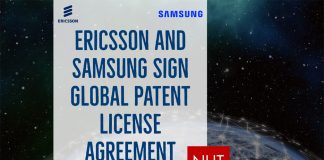 Ericsson and Samsung sign global patent license agreement