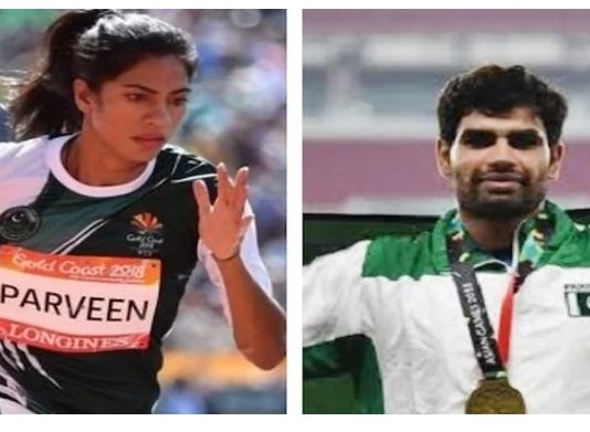 Pak athletes Arshad Nadeem, Najma Parveen off to Tokyo for Olympics