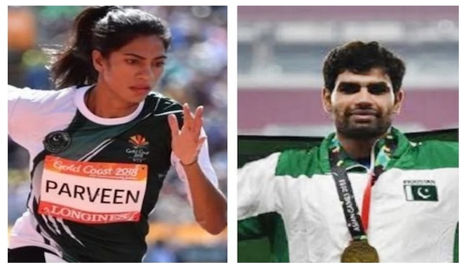 Pak athletes Arshad Nadeem, Najma Parveen off to Tokyo for Olympics