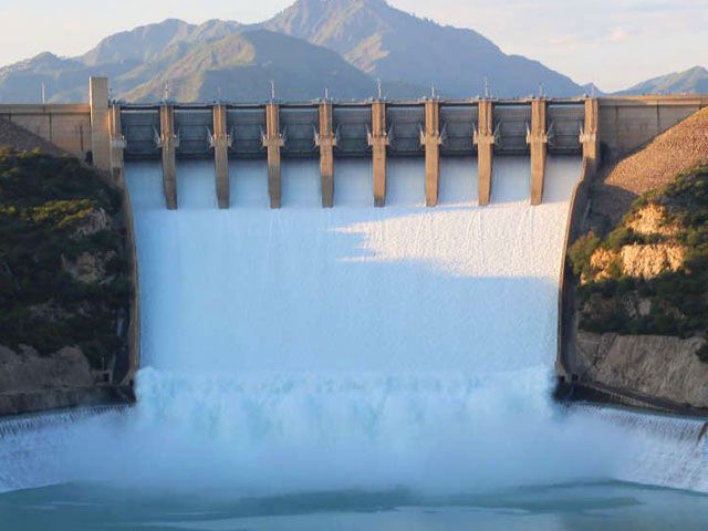 Tarbela dam power generation 1340MW
