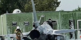 Belgian F16 collides with building