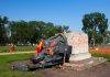 British queens statues toppled in Canada