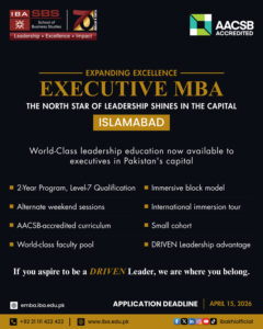 IBA KARACHI LAUNCHES EXECUTIVE MBA IN ISLAMABAD