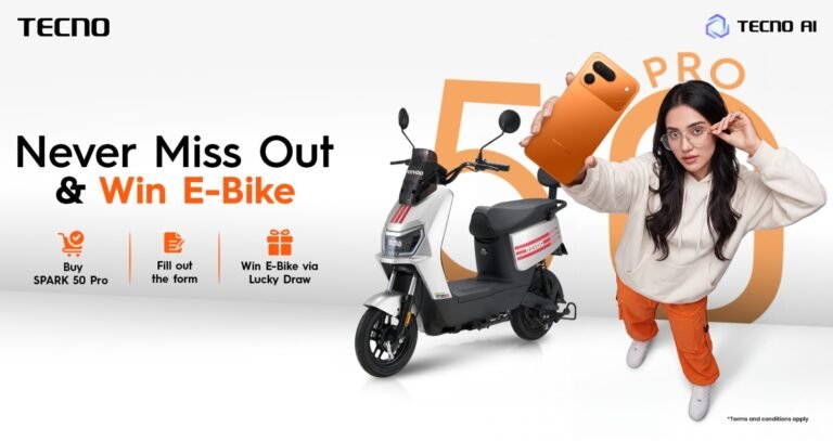 Never Miss Out: Buy a TECNO SPARK 50 Pro, Win an E-Bike