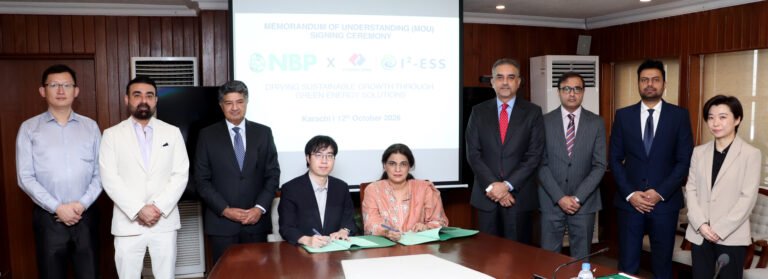 National Bank of Pakistan Signs MoU with PowerChina Integrity EnergyStorage (Shanghai) Technology Co. Ltd. China to Explore Financing and GreenBanking Opportunities